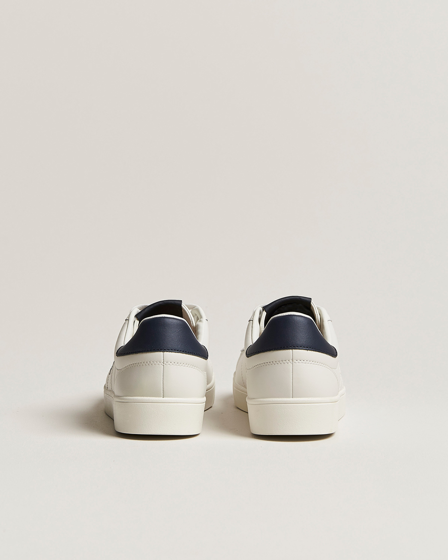Herr | Fred Perry Spencer Leather Sneakers Porcelain/Navy | Fred Perry | Spencer Leather Sneakers Porcelain/Navy
