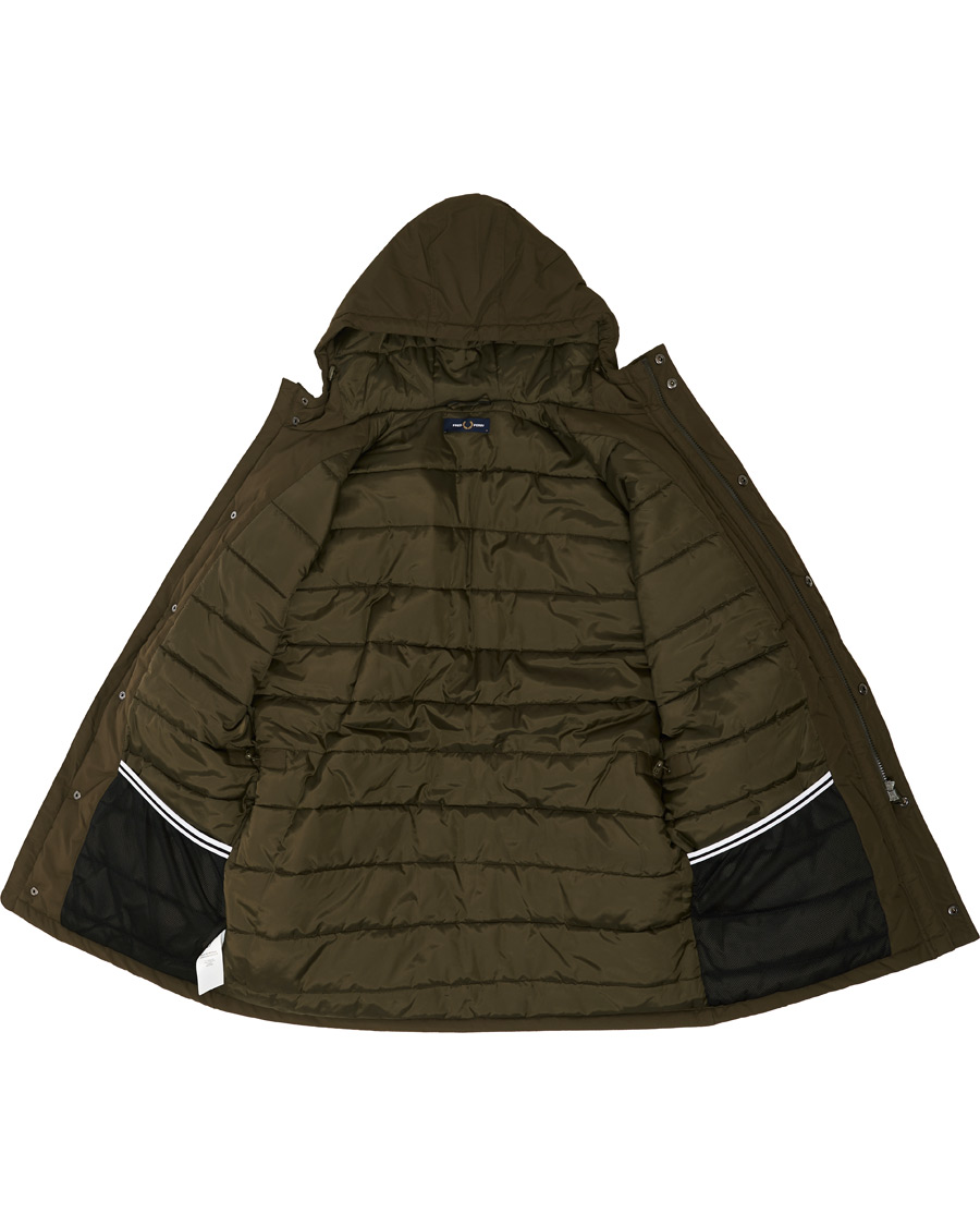 Herr | Jackor | Fred Perry | Padded Zip Parka Green