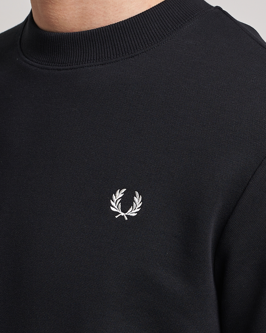 Herr | Tröjor | Fred Perry | Crew Neck Sweatshirt Black