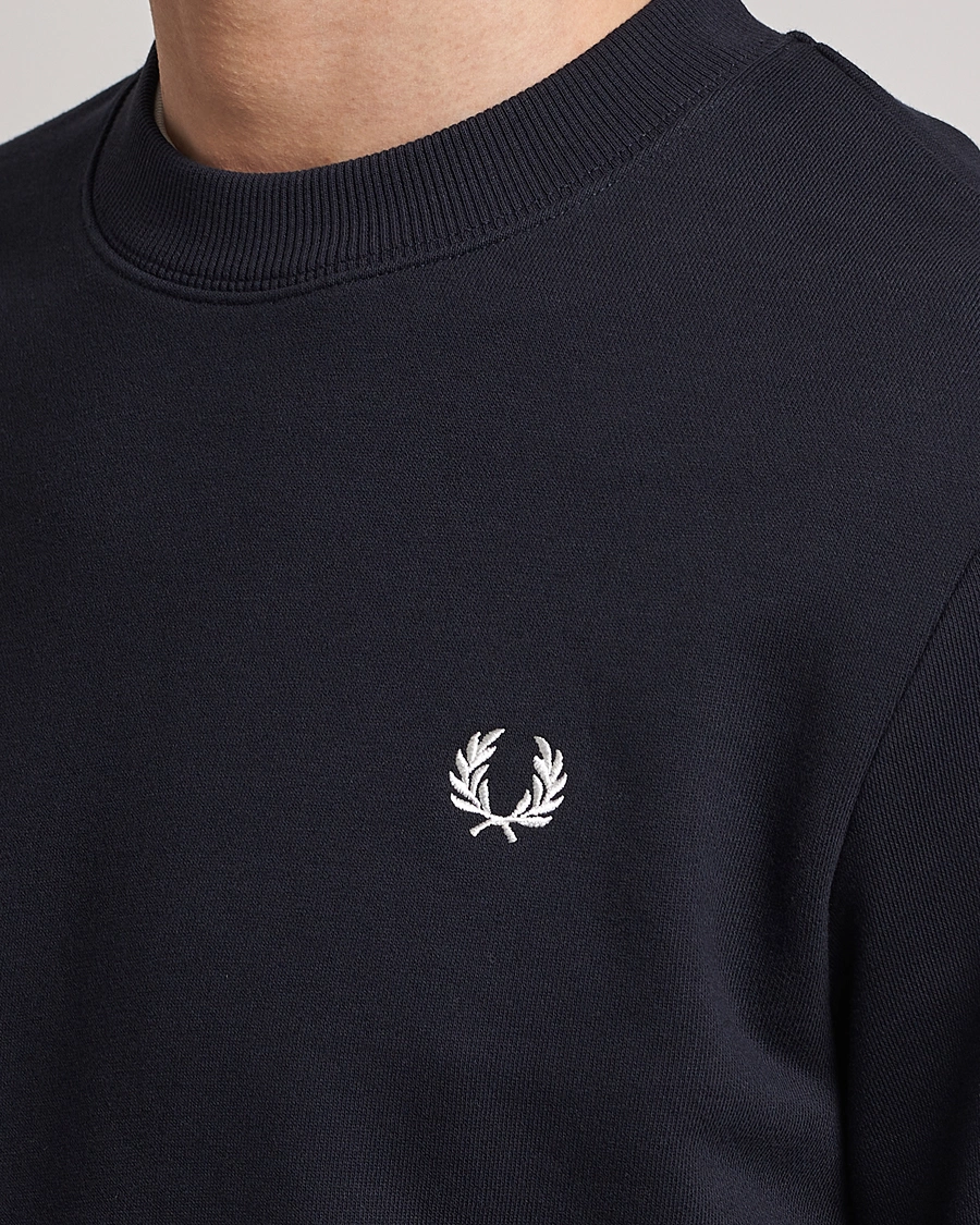 Herr | Tröjor | Fred Perry | Crew Neck Sweatshirt Navy