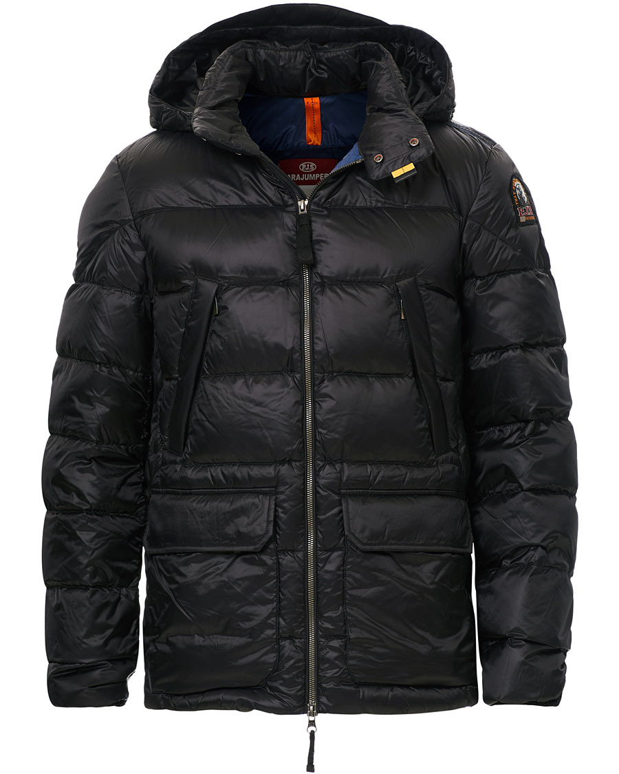 Herr | Jackor | Parajumpers | Greg High Gloss Down Hooded Jacket Black