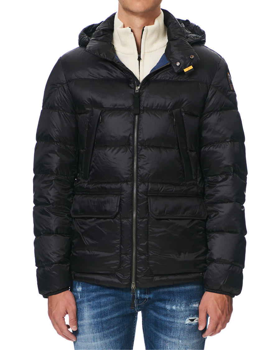 Herr | Jackor | Parajumpers | Greg High Gloss Down Hooded Jacket Black