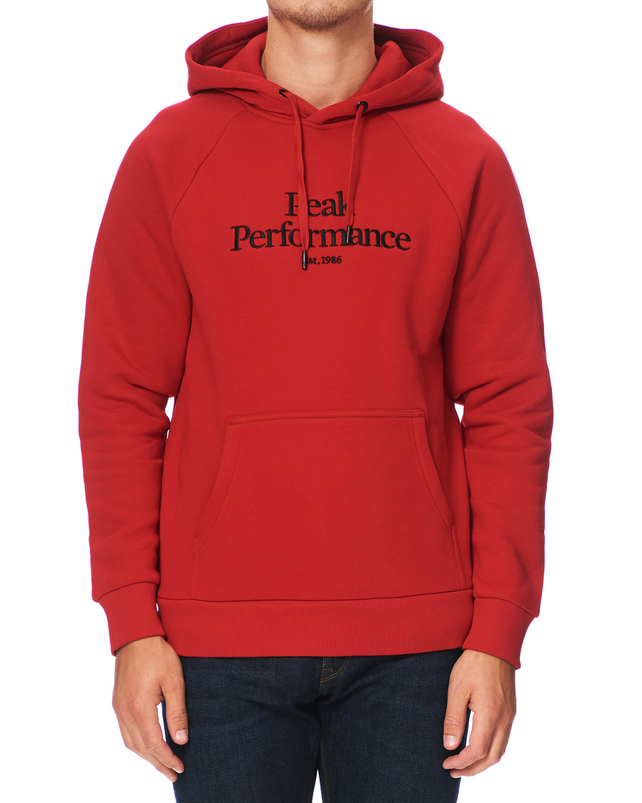 Herr | Tröjor | Peak Performance | Original Logo Hoodie Red