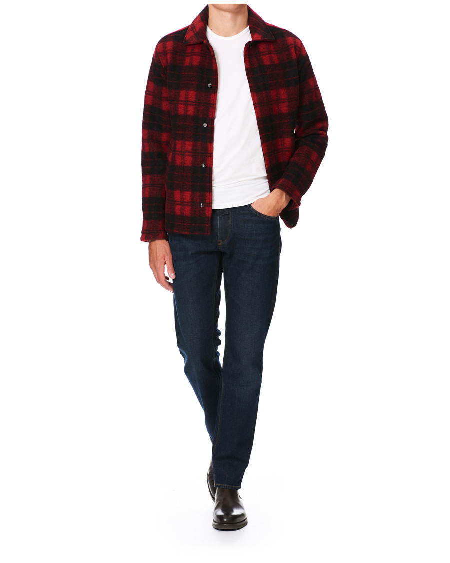 Herr | Skjortor | Peak Performance | Wool Check Overshirt Red