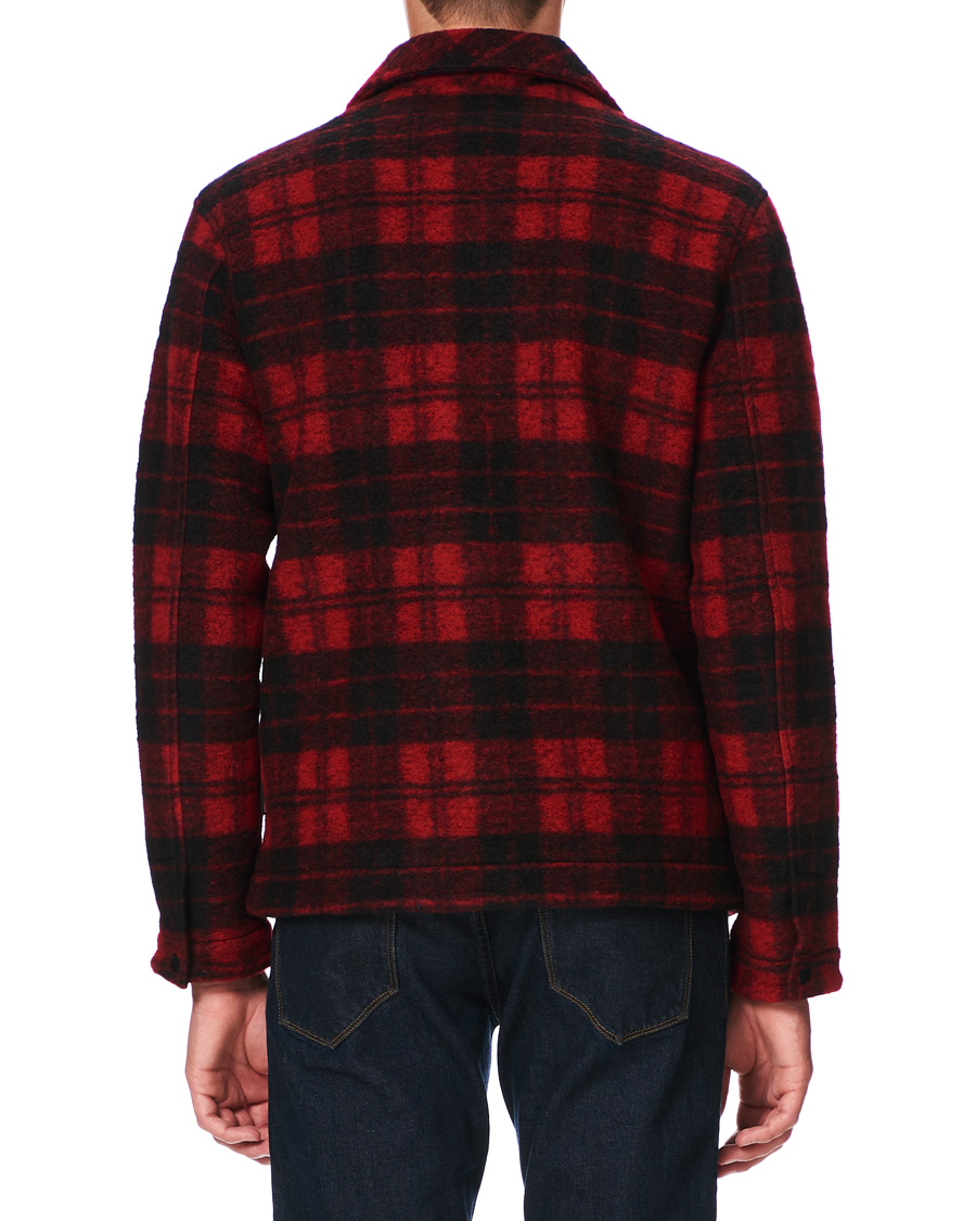 Herr | Skjortor | Peak Performance | Wool Check Overshirt Red
