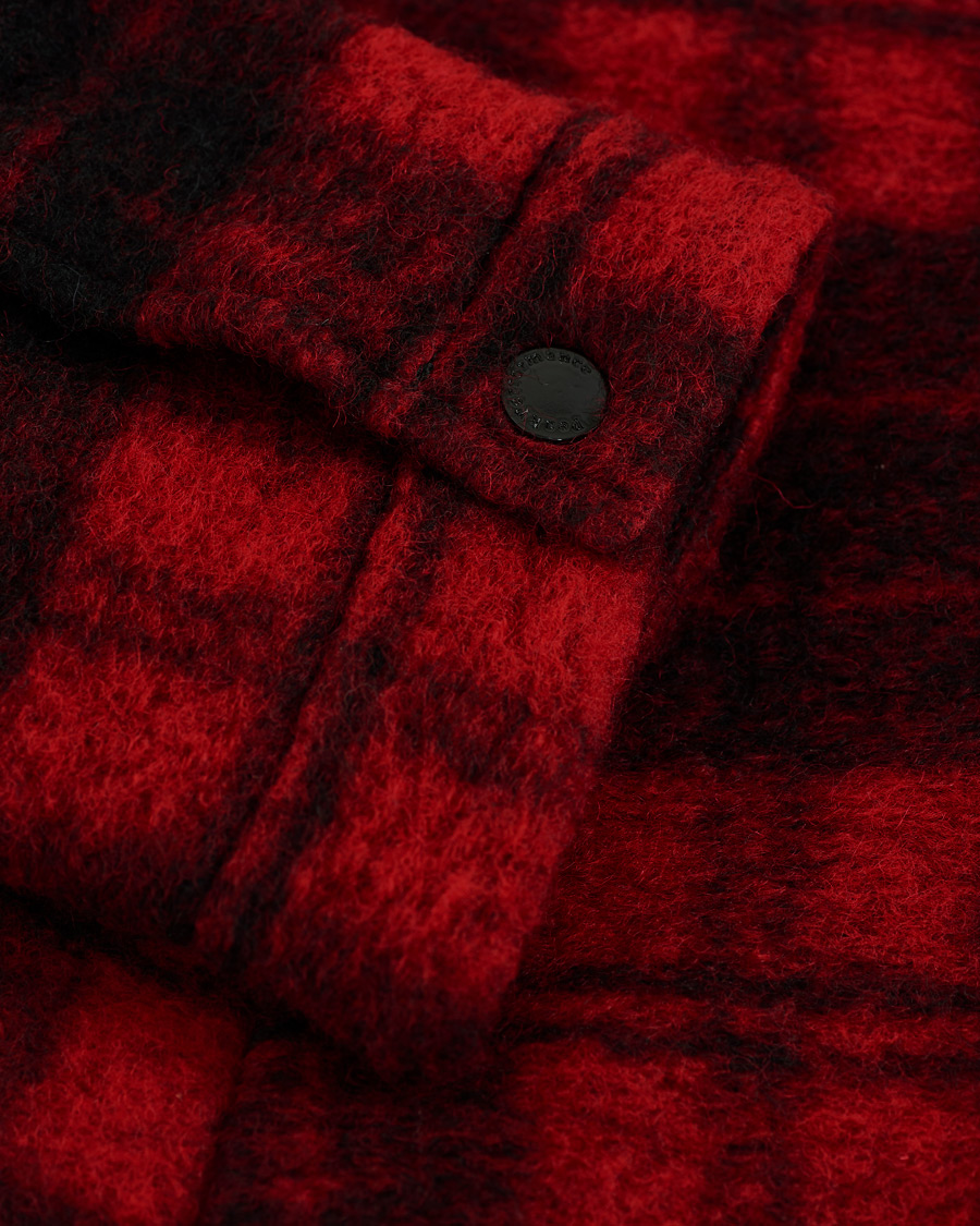Herr | Skjortor | Peak Performance | Wool Check Overshirt Red