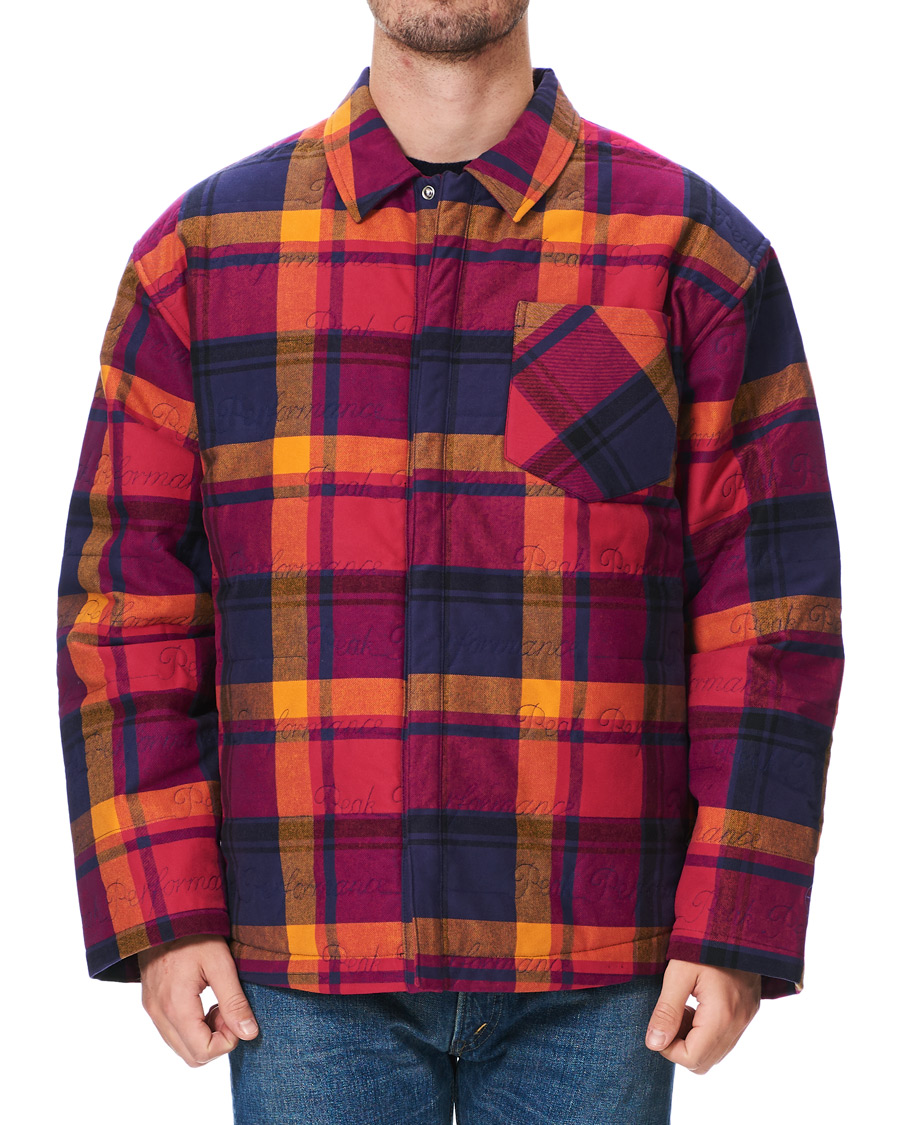Herr | Skjortor | Peak Performance | Ben Gorham Flannel Liner Overshirt Power Pink