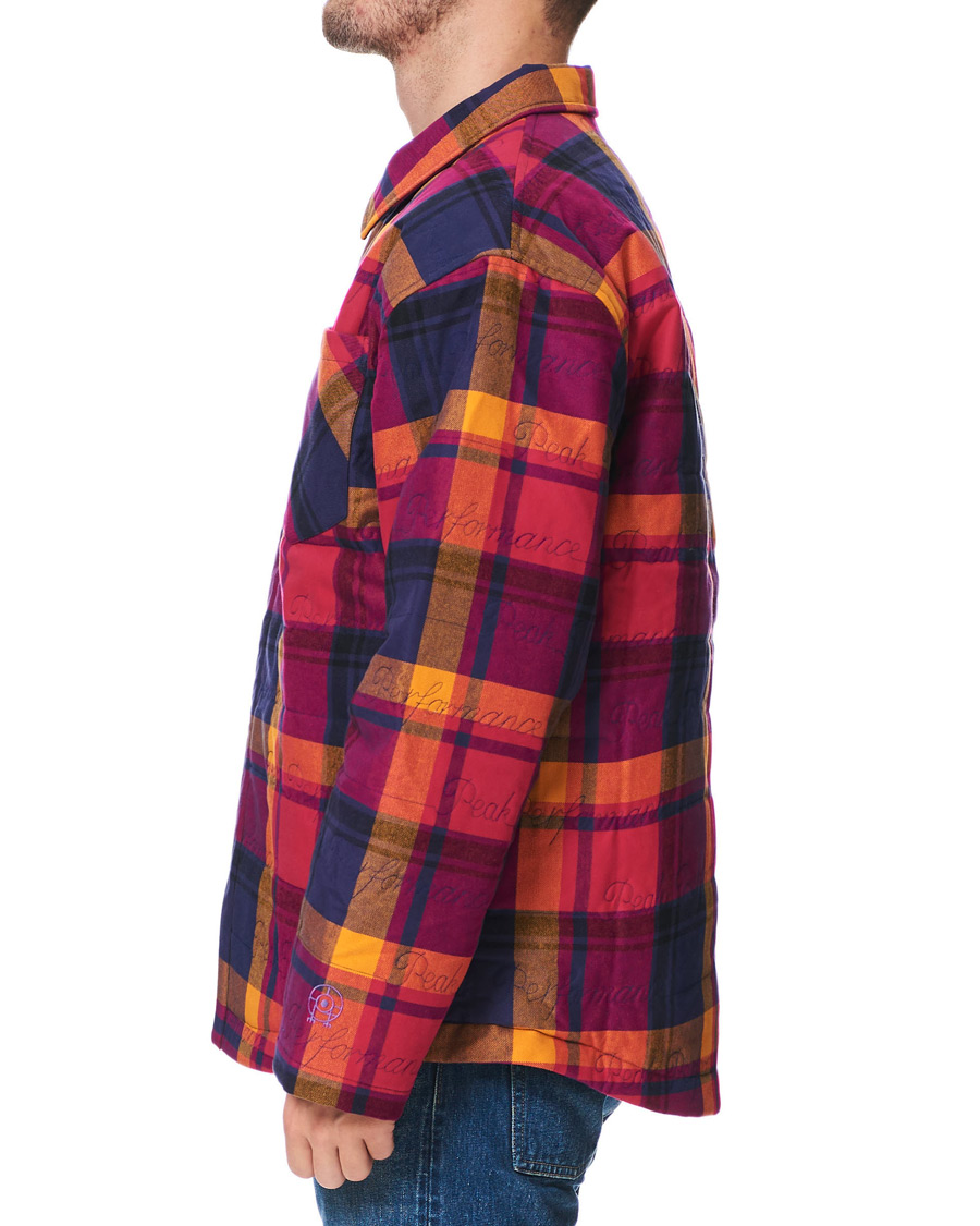 Herr | Skjortor | Peak Performance | Ben Gorham Flannel Liner Overshirt Power Pink