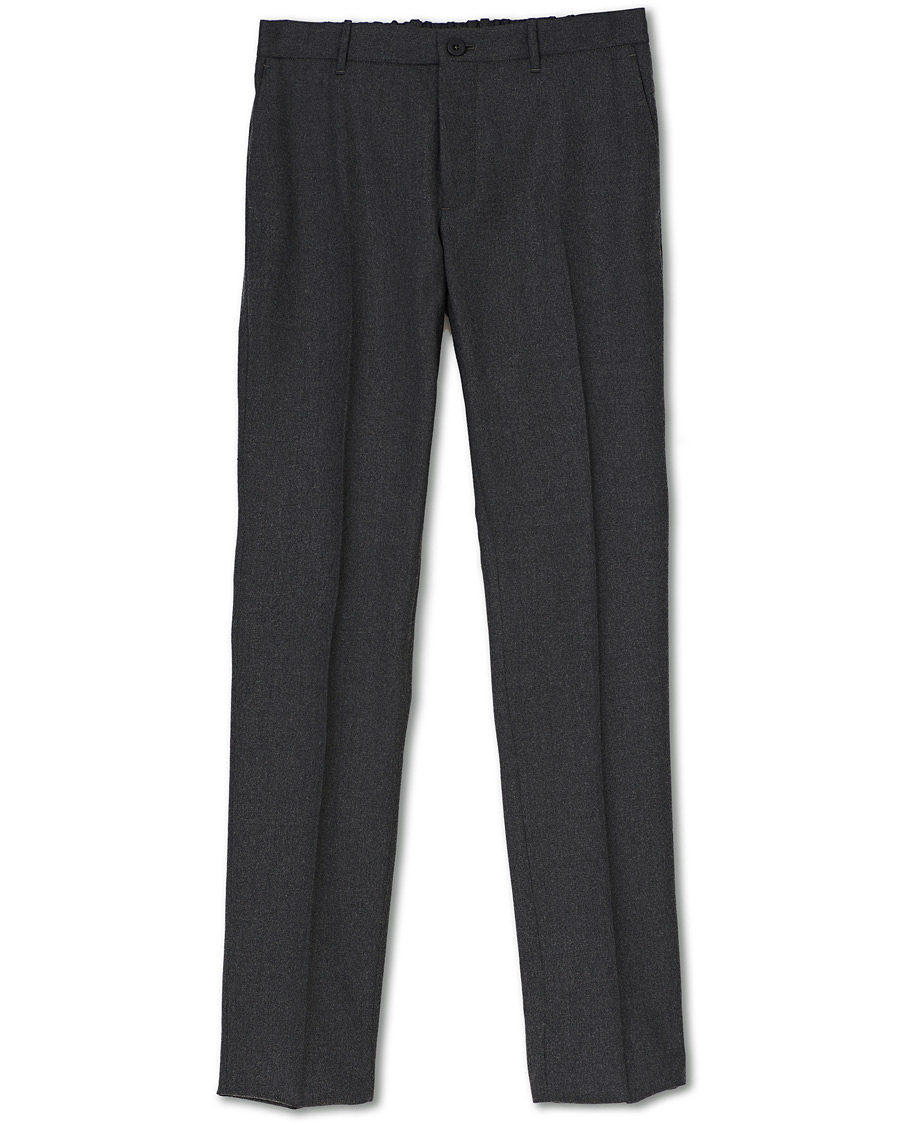 Herr | Byxor | Incotex | Urban Traveller Comfort Flannel Trousers Grey Melange