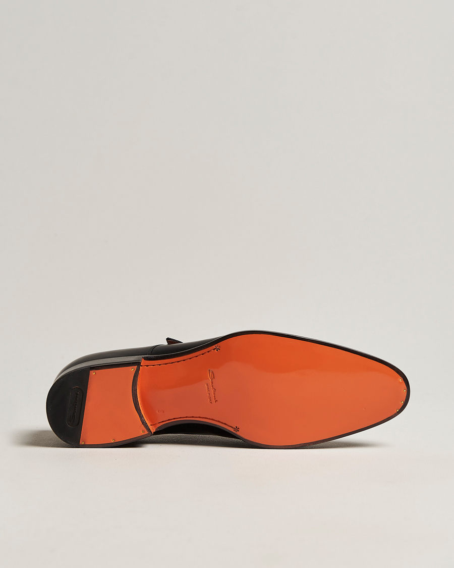 Herr | Santoni Blake Double Monk Black Calf | Santoni | Blake Double Monk Black Calf