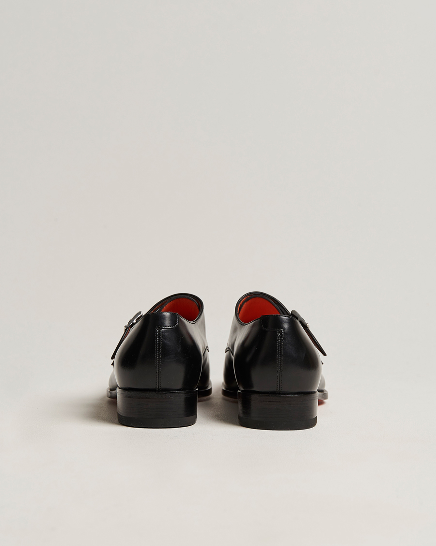 Herr | Santoni Blake Double Monk Black Calf | Santoni | Blake Double Monk Black Calf