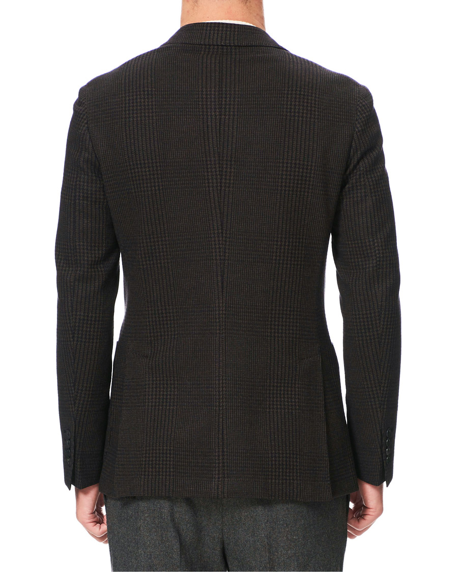 Herr | Kavajer | The Gigi | Degas Wool Blend Check Blazer Dark Brown