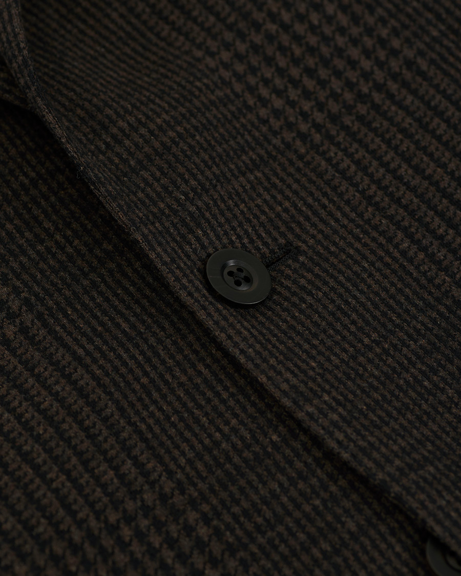 Herr | Kavajer | The Gigi | Degas Wool Blend Check Blazer Dark Brown