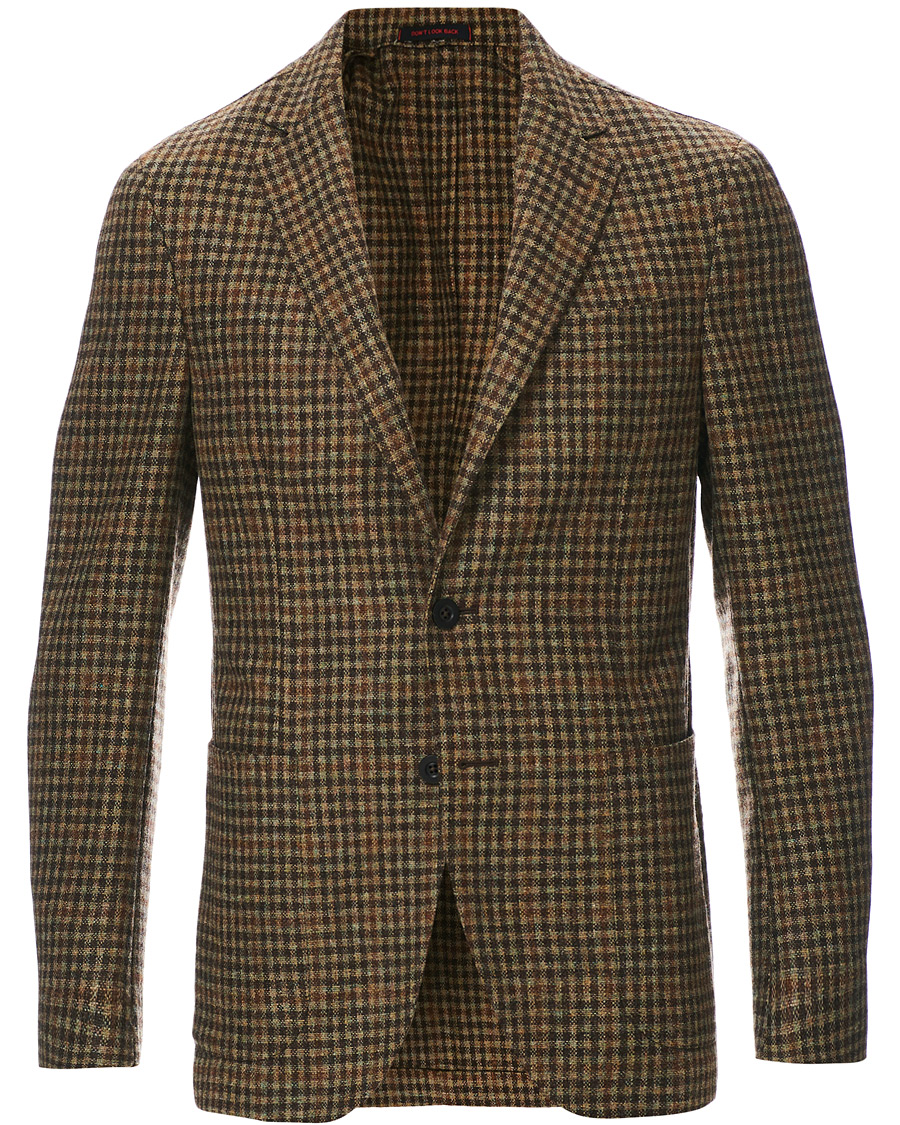 Herr | Kavajer | The Gigi | Degas Wool Check Blazer Brown/Beige