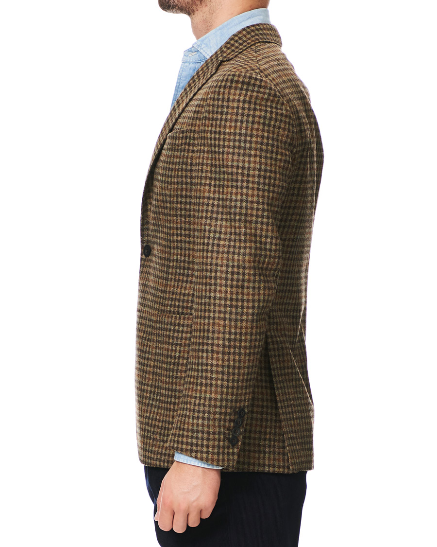 Herr | Kavajer | The Gigi | Degas Wool Check Blazer Brown/Beige