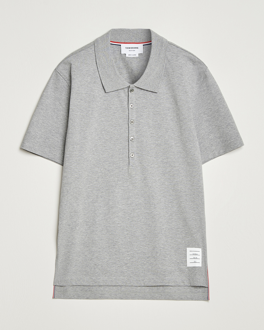 Herr | Pikéer | Thom Browne | Relaxed Fit Polo Light Grey