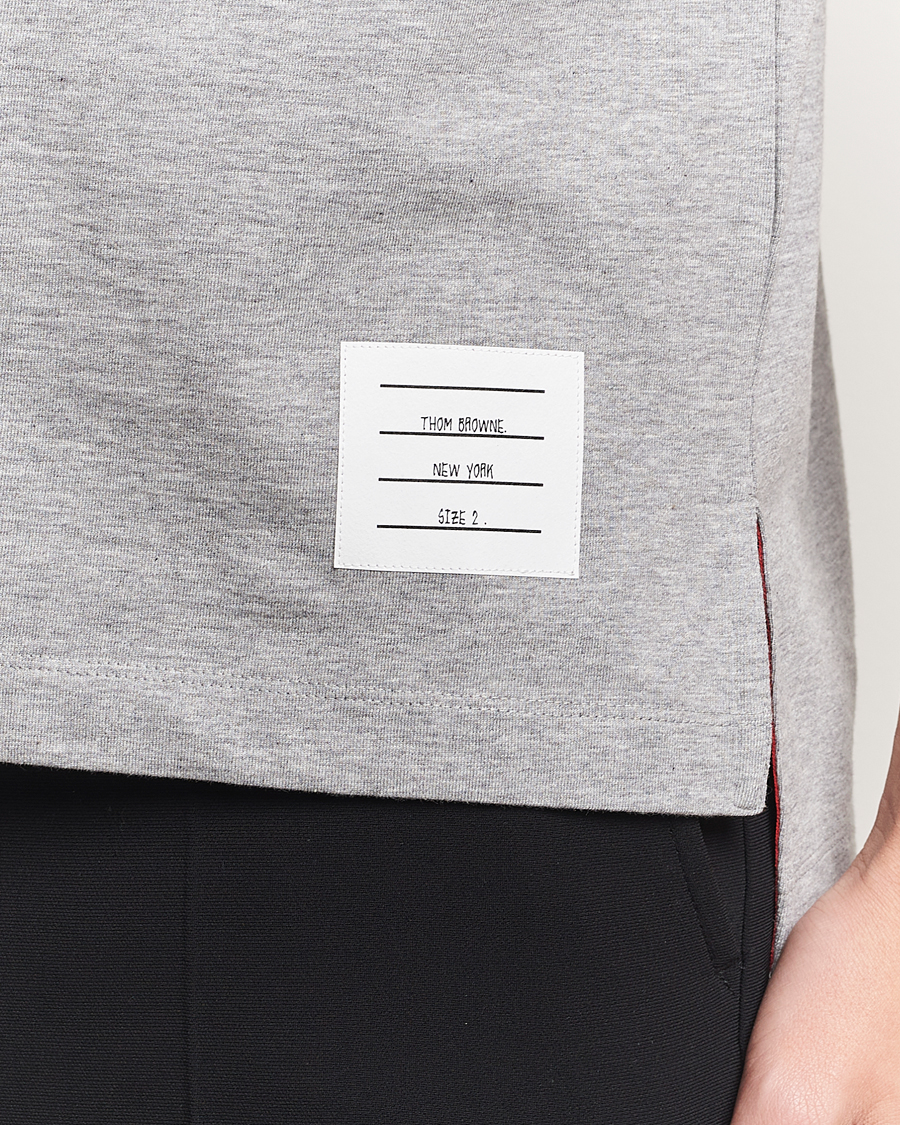 Herr | Pikéer | Thom Browne | Relaxed Fit Polo Light Grey