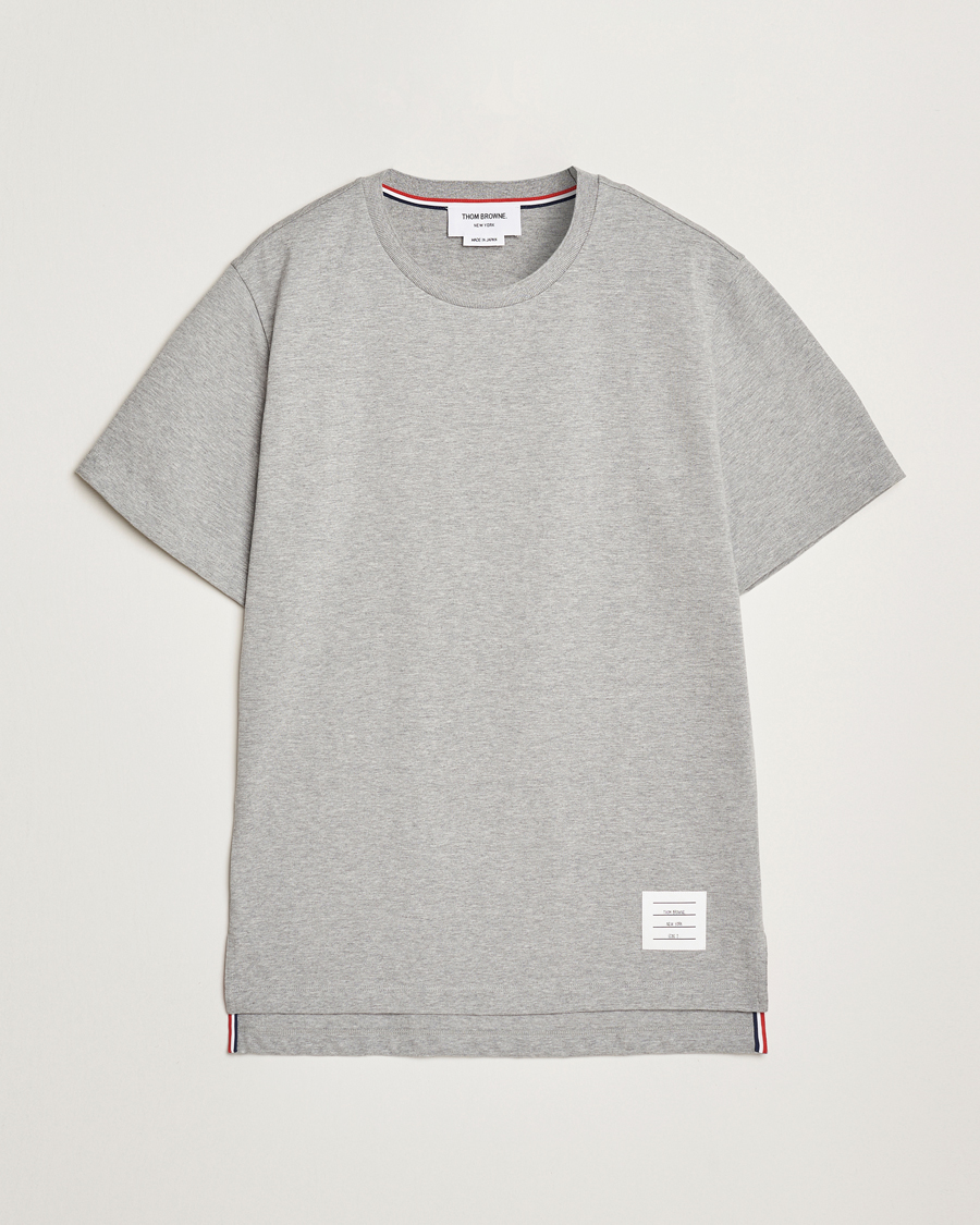 Herr | T-Shirts | Thom Browne | Relaxed Fit Short Sleeve T-Shirt Light Grey