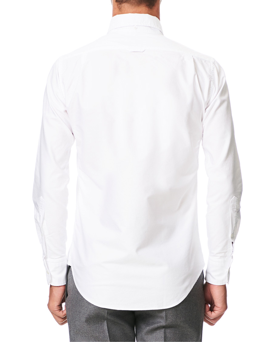 Herr | Skjortor | Thom Browne | Contrast Placket Oxford Shirt White