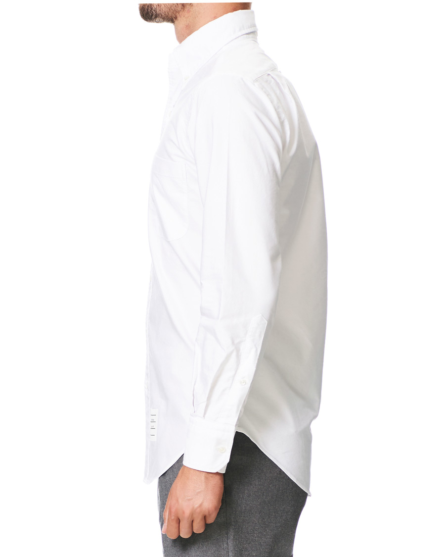 Herr | Skjortor | Thom Browne | Contrast Placket Oxford Shirt White
