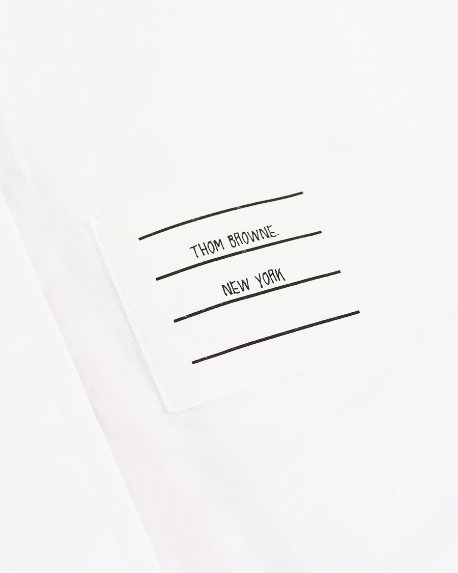 Herr | Skjortor | Thom Browne | Contrast Placket Oxford Shirt White