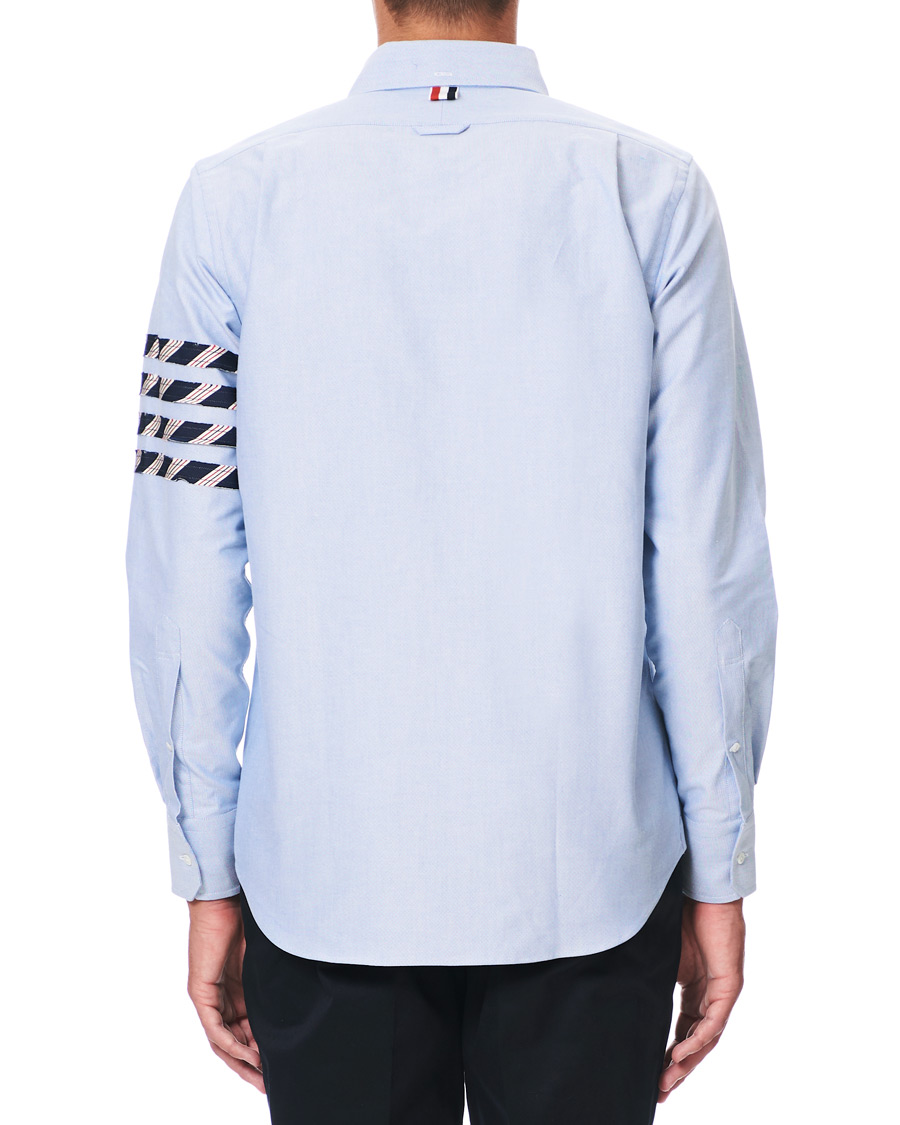 Herr | Skjortor | Thom Browne | 4 Bar Silk Tie Oxford Shirt Light Blue