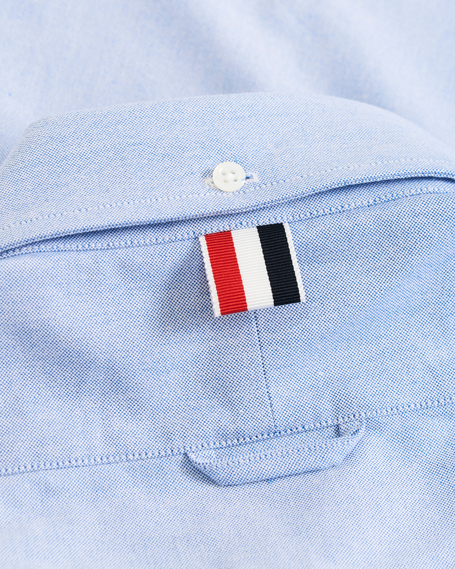 Herr | Skjortor | Thom Browne | 4 Bar Silk Tie Oxford Shirt Light Blue