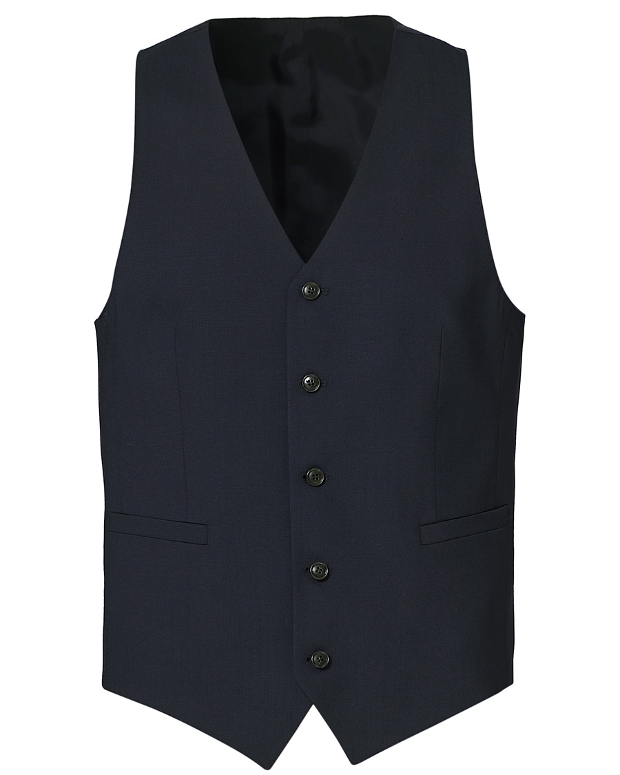 Herr | Kavajer | Tiger of Sweden | Litt Wool Waistcoat Navy