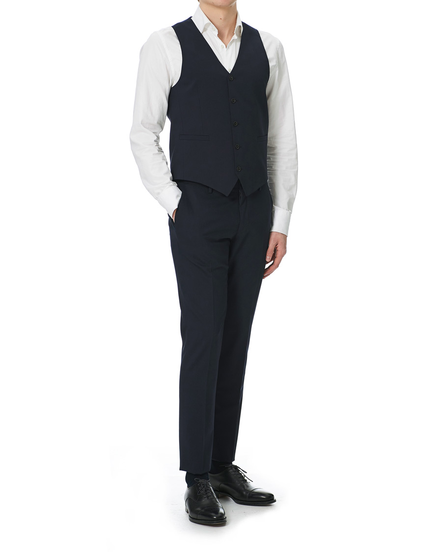 Herr | Kavajer | Tiger of Sweden | Litt Wool Waistcoat Navy