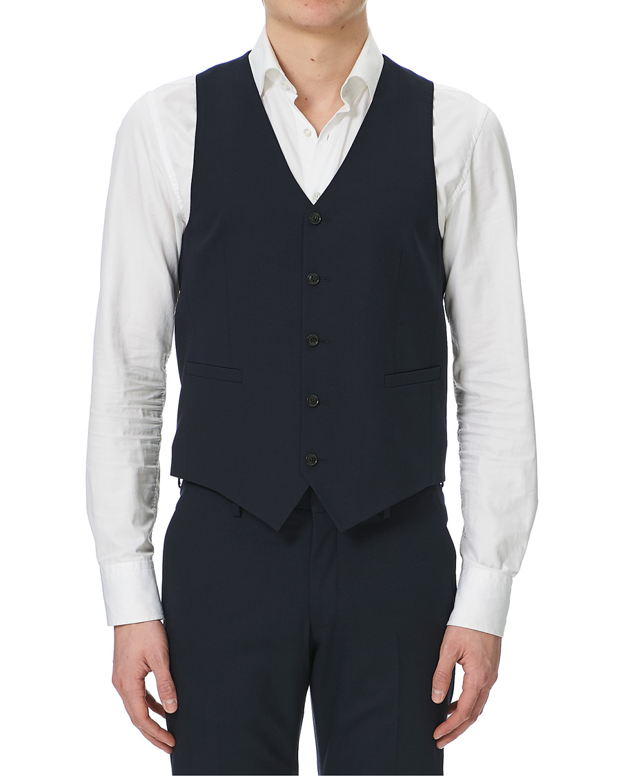 Herr | Kavajer | Tiger of Sweden | Litt Wool Waistcoat Navy