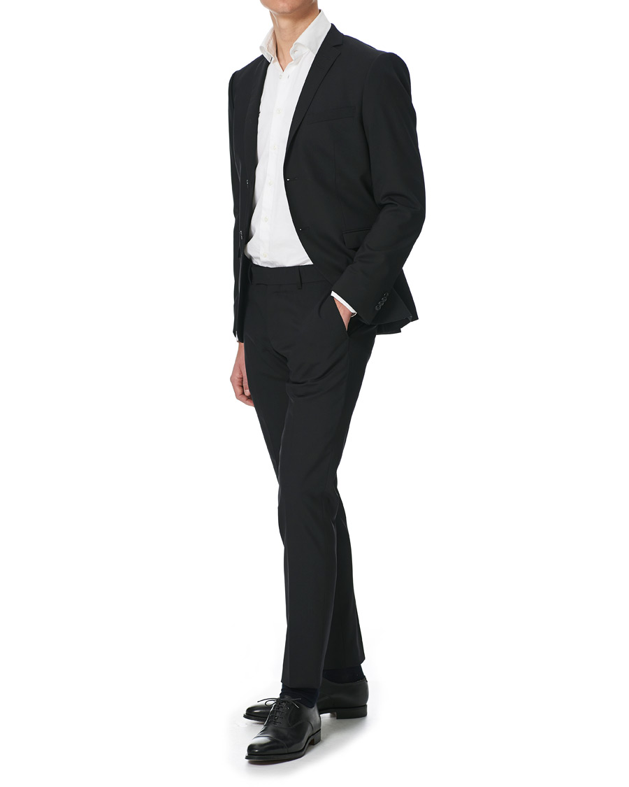 Herr | Byxor | Tiger of Sweden | Tordon Wool Suit Trousers Black