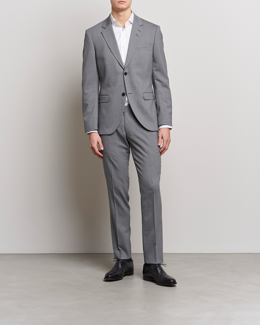 Herr | Byxor | Tiger of Sweden | Tordon Wool Suit Trousers Grey
