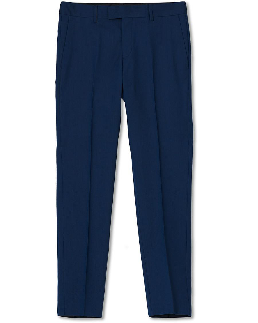 Herr | Byxor | Tiger of Sweden | Tordon Wool Suit Trousers Blue