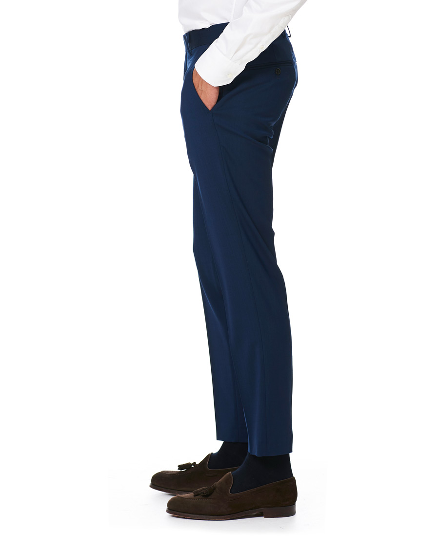 Herr | Byxor | Tiger of Sweden | Tordon Wool Suit Trousers Blue