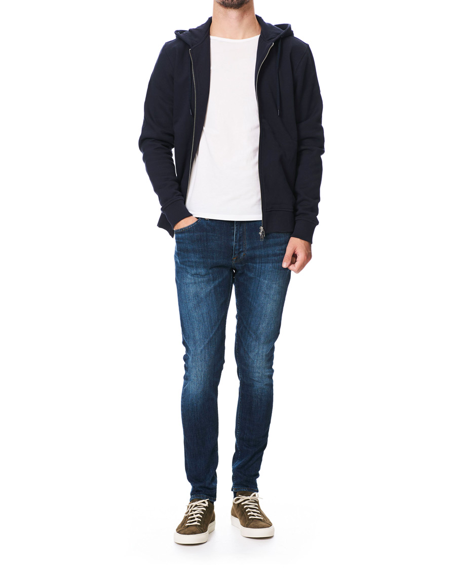 Herr | Tröjor | Tiger of Sweden | Movement Namir Full Zip Hoodie Blue