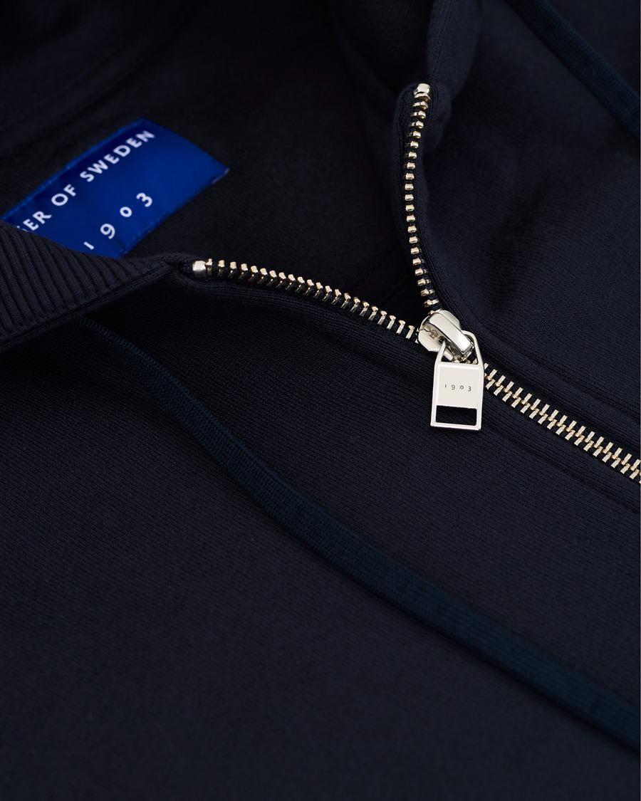 Herr | Tröjor | Tiger of Sweden | Movement Namir Full Zip Hoodie Blue