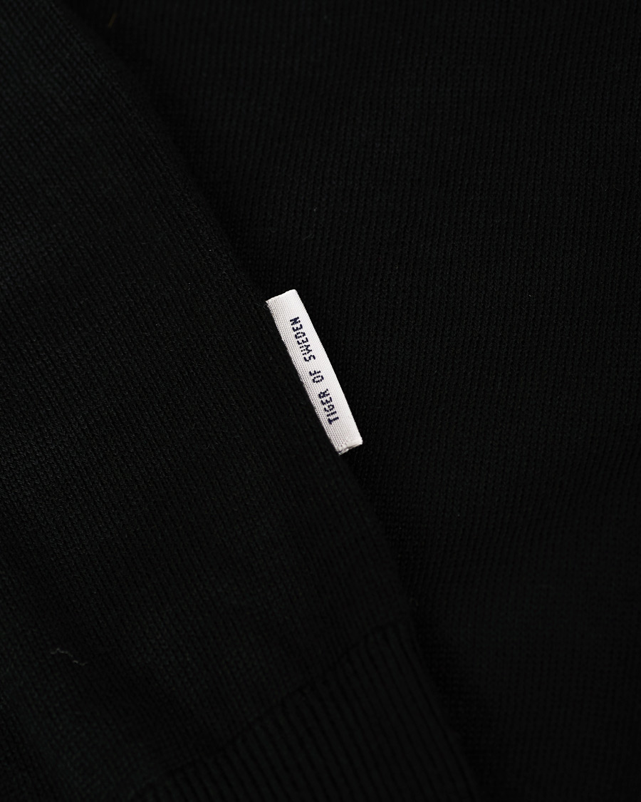 Herr | Tröjor | Tiger of Sweden | Newton Extra Fine Merino Knitted Polo Black