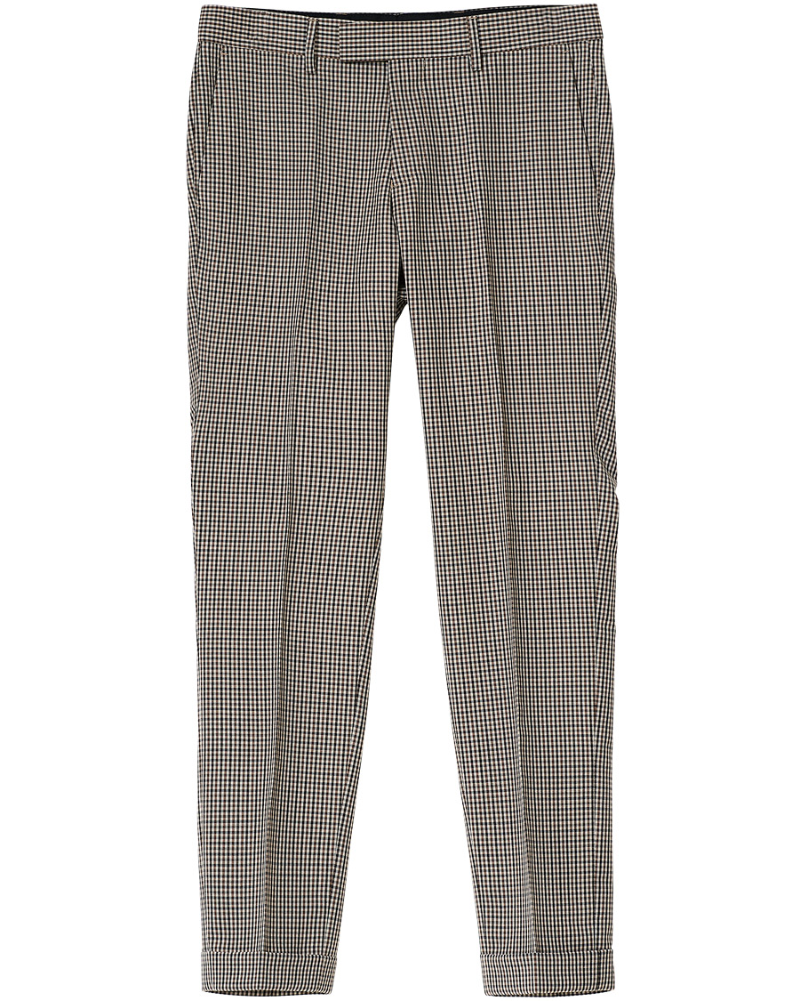 Herr | Byxor | Tiger of Sweden | Tillman Checked Trousers Beige