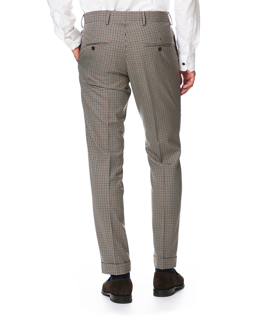 Herr | Byxor | Tiger of Sweden | Tillman Checked Trousers Beige