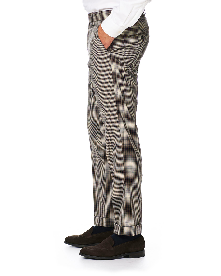 Herr | Byxor | Tiger of Sweden | Tillman Checked Trousers Beige