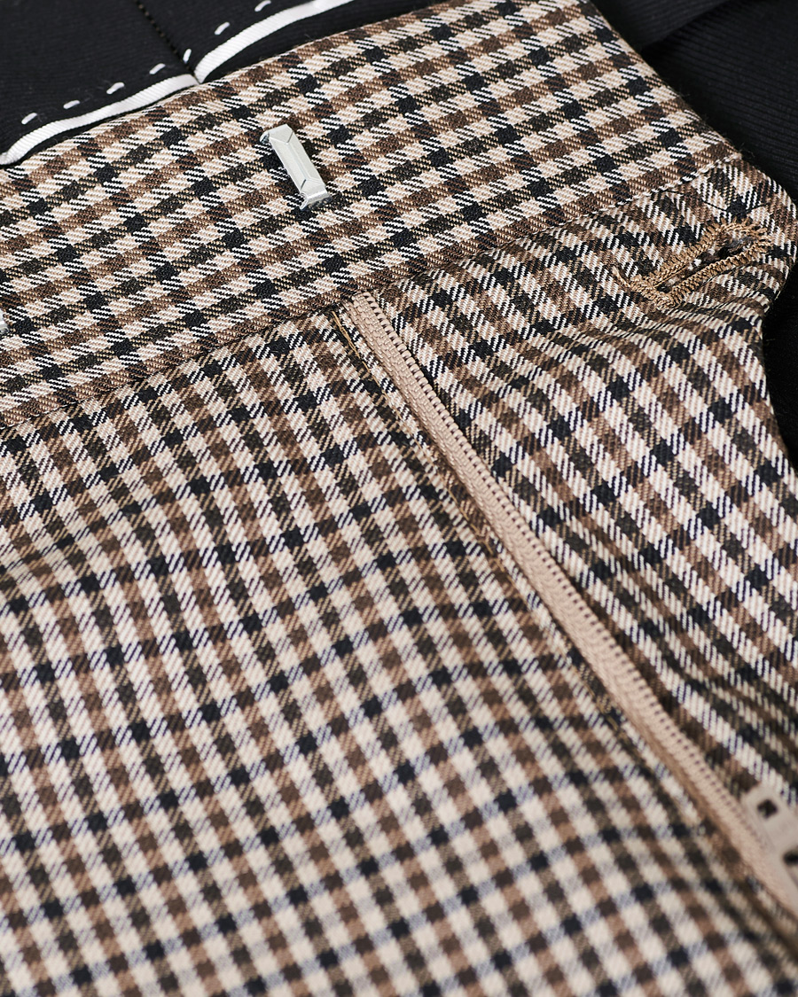 Herr | Byxor | Tiger of Sweden | Tillman Checked Trousers Beige