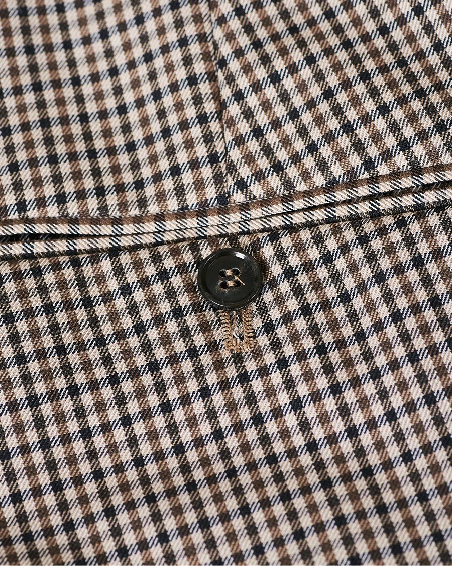 Herr | Byxor | Tiger of Sweden | Tillman Checked Trousers Beige