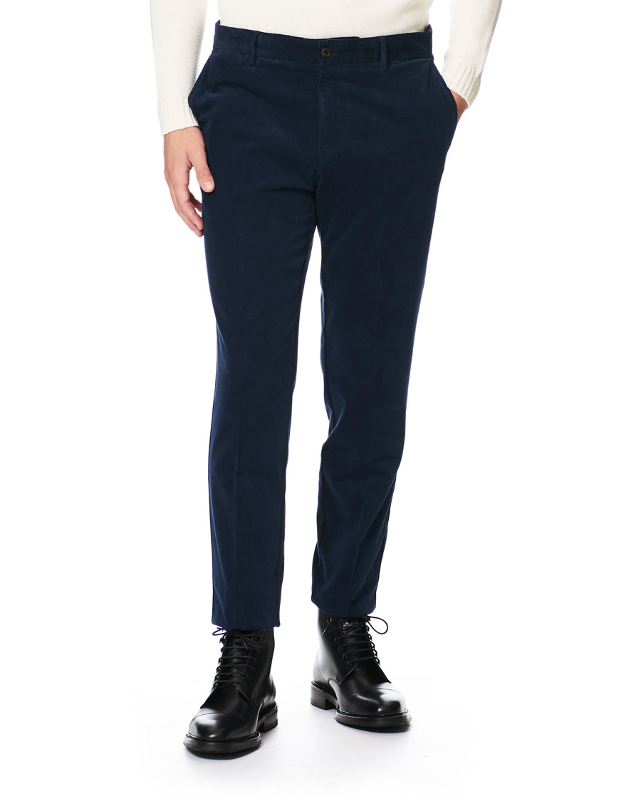 Herr | Byxor | Tiger of Sweden | Truman Corduroy Trousers Navy