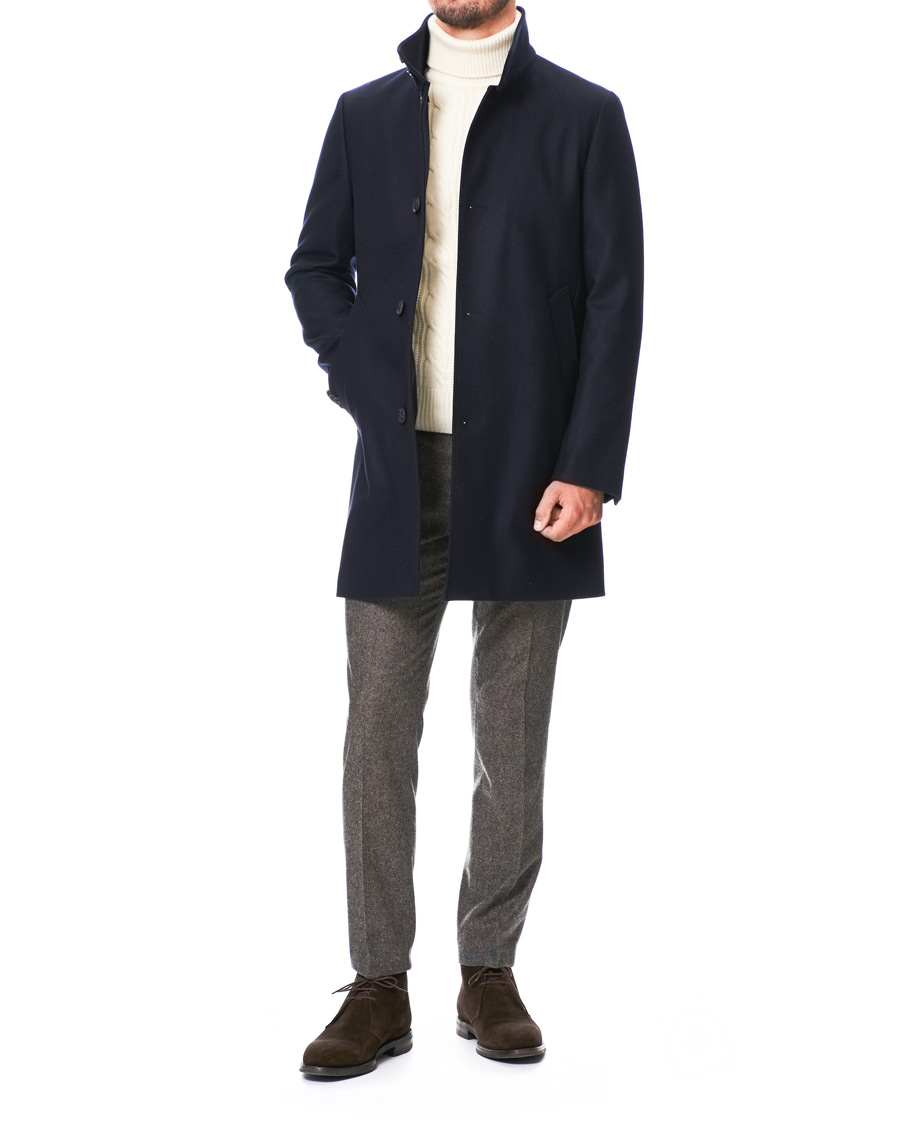 Herr | Byxor | Tiger of Sweden | Tordon Flannel Trousers Brown