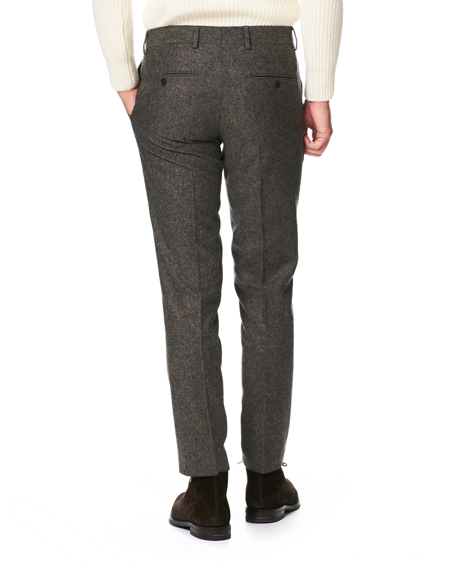 Herr | Byxor | Tiger of Sweden | Tordon Flannel Trousers Brown
