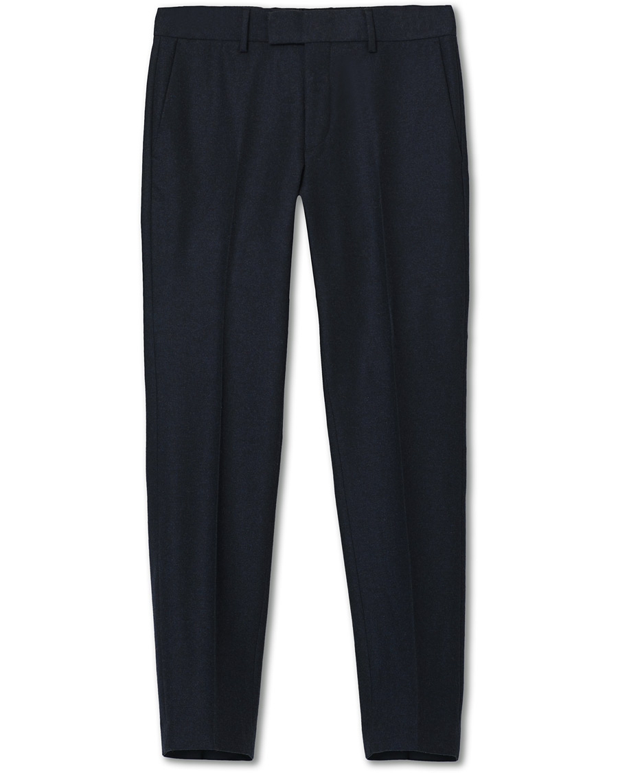 Herr | Byxor | Tiger of Sweden | Tordon Flannel Trousers Navy