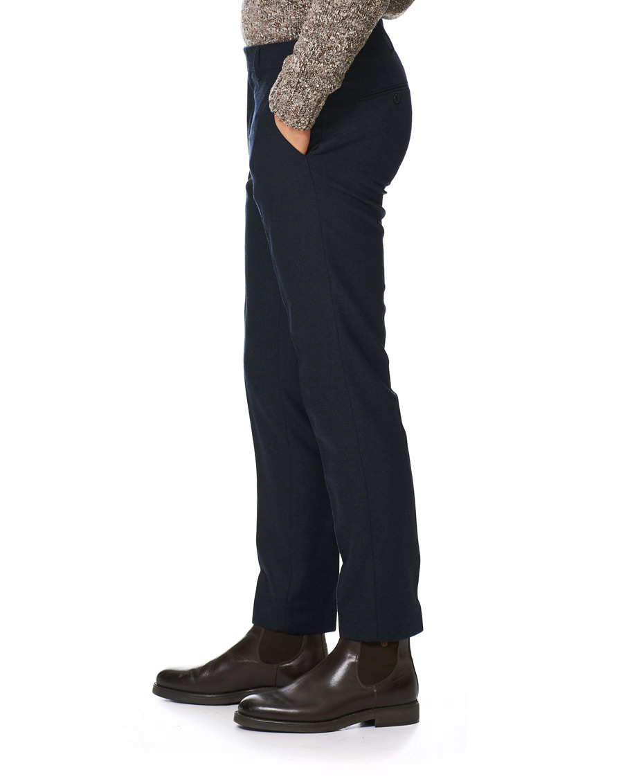 Herr | Byxor | Tiger of Sweden | Tordon Flannel Trousers Navy