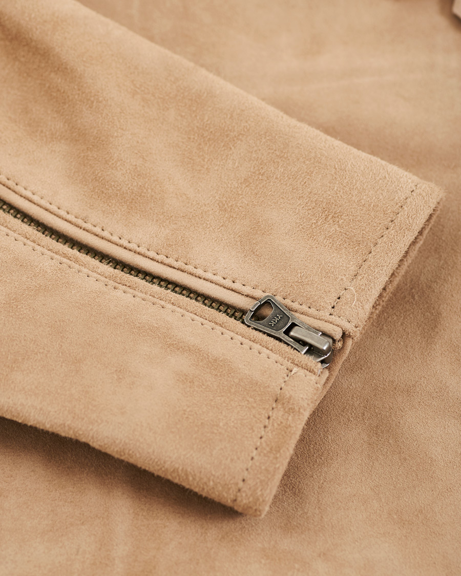 Herr | Jackor | Tiger of Sweden Jeans | Damir Suede Biker Jacket Beige