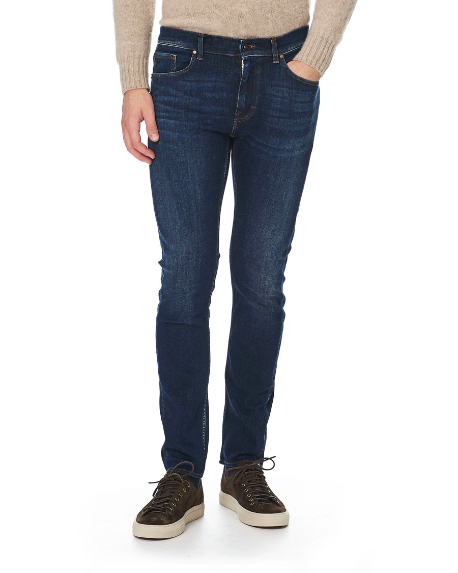 Herr | Jeans | Tiger of Sweden Jeans | Leon Gardy Superstretch Jeans Royal Blue
