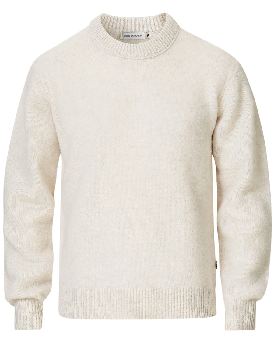 Herr | Tröjor | Tiger of Sweden Jeans | Prowler Knitted Crew Neck White